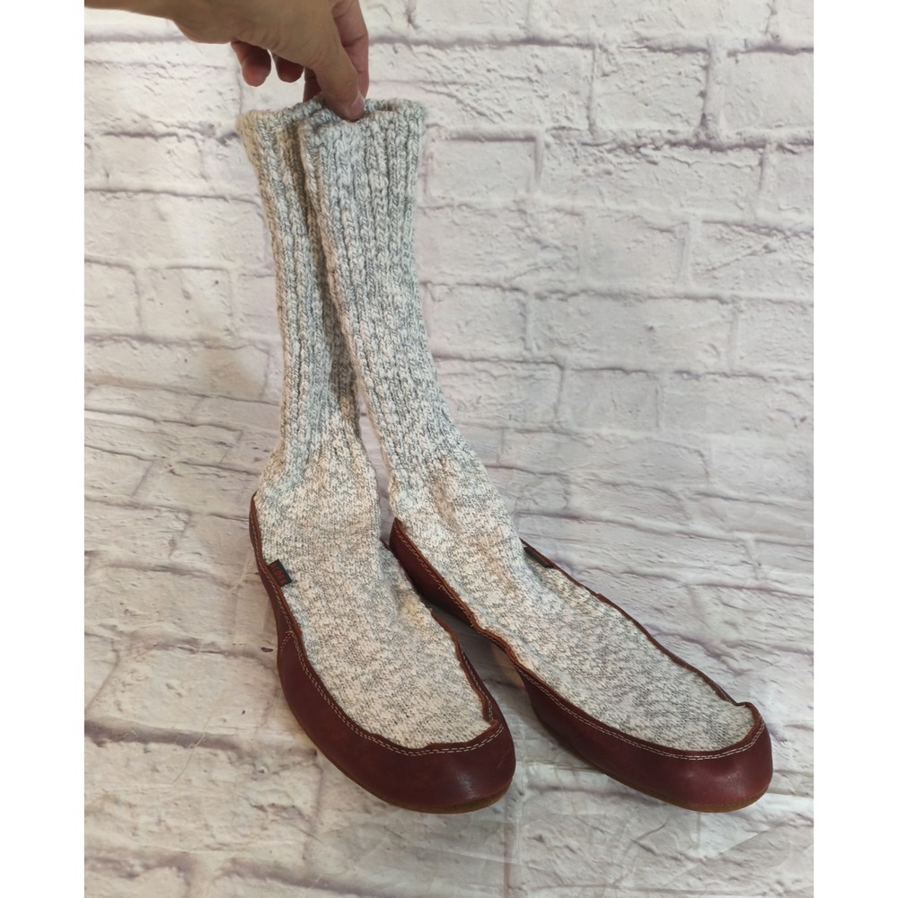 Acorn Slipper Socks Suede Leather Sole Men's Med 12-13